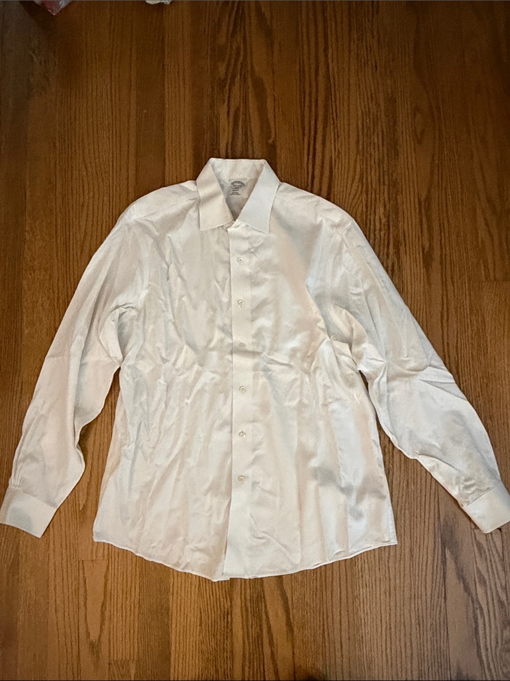Brooks Brothers Classic White Men's Dress Shirt - Long Sleeve
